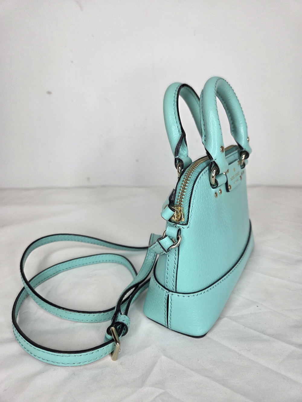 kate spade Mini Rachelle Wellesley-Tiffany Blue Crossbody with Gold Hardware - Picture 2 of 9
